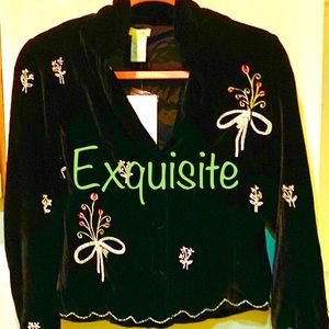 NWT Anthropologie velvet jacket